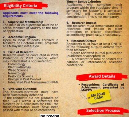 MAPPS Postgraduate Student Award